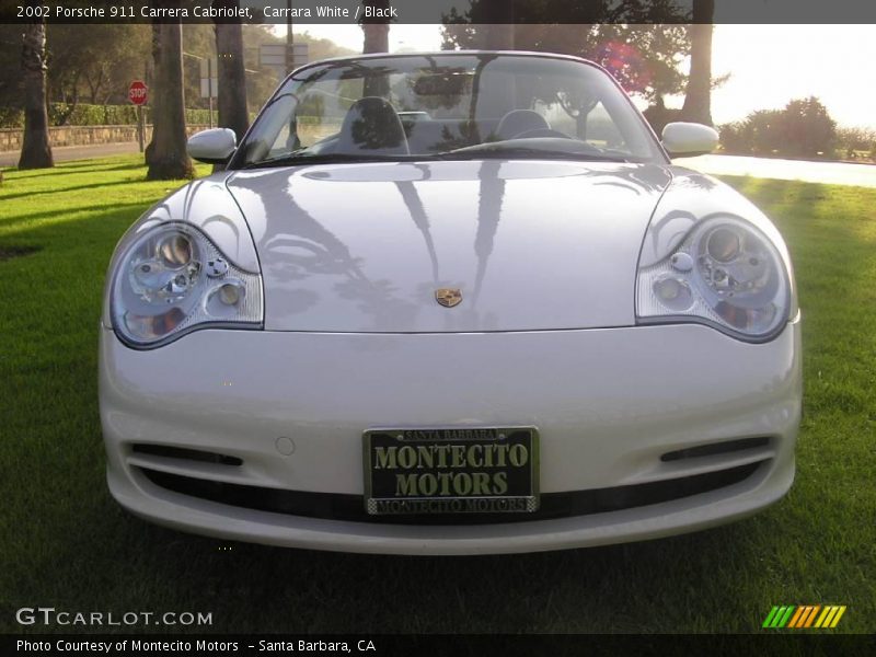 Carrara White / Black 2002 Porsche 911 Carrera Cabriolet