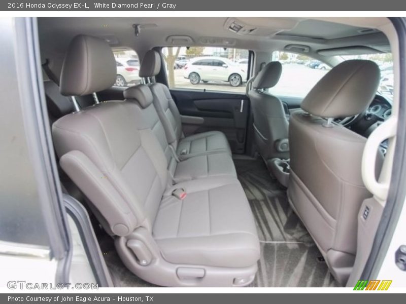 White Diamond Pearl / Gray 2016 Honda Odyssey EX-L