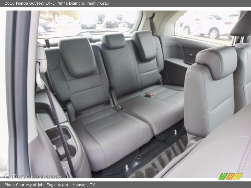 White Diamond Pearl / Gray 2016 Honda Odyssey EX-L