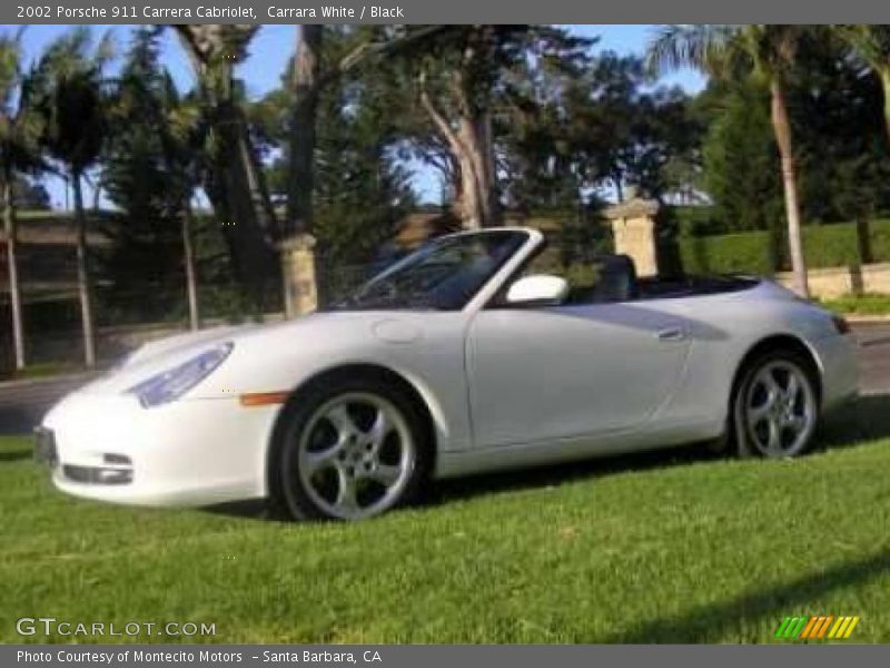 Carrara White / Black 2002 Porsche 911 Carrera Cabriolet