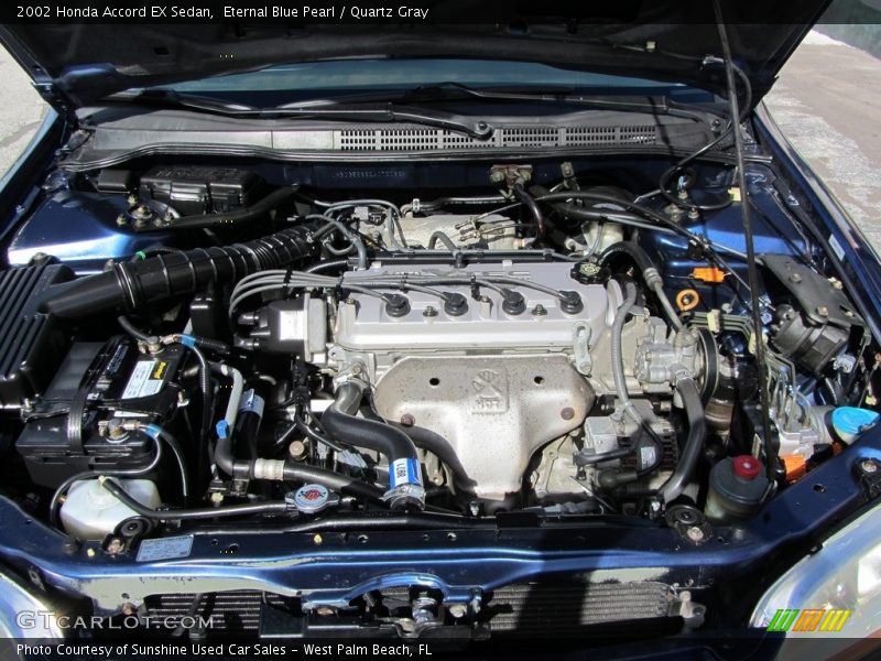 Eternal Blue Pearl / Quartz Gray 2002 Honda Accord EX Sedan