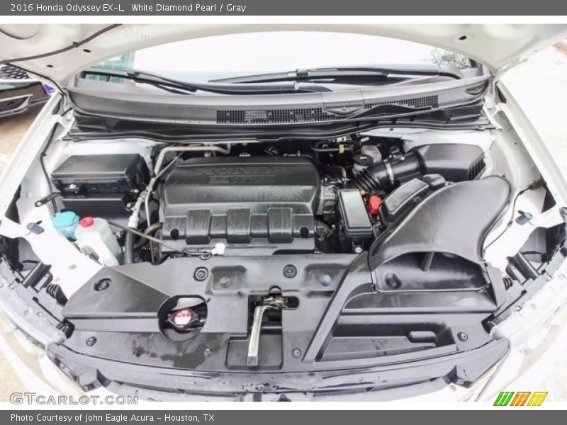 White Diamond Pearl / Gray 2016 Honda Odyssey EX-L