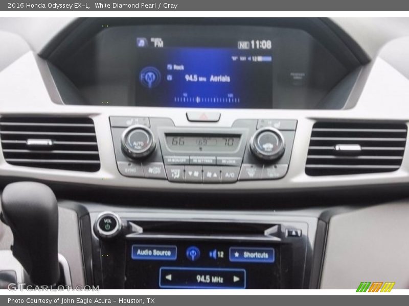 White Diamond Pearl / Gray 2016 Honda Odyssey EX-L