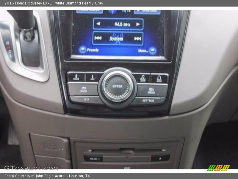 White Diamond Pearl / Gray 2016 Honda Odyssey EX-L