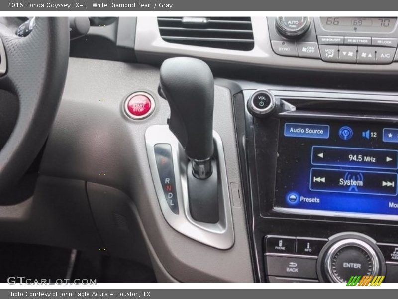 White Diamond Pearl / Gray 2016 Honda Odyssey EX-L