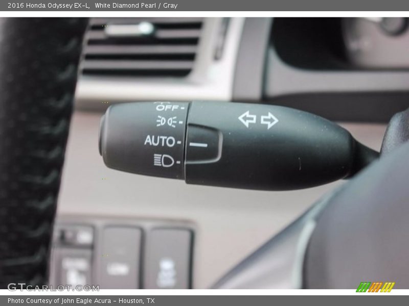White Diamond Pearl / Gray 2016 Honda Odyssey EX-L