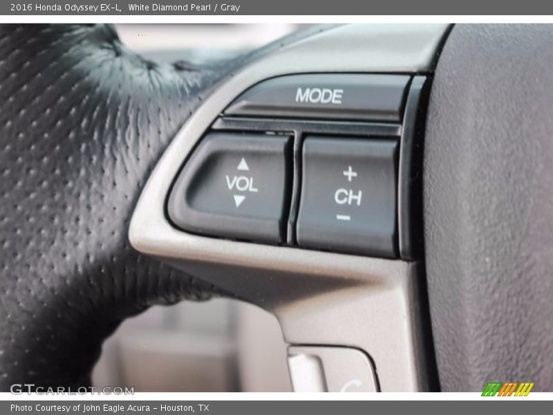 White Diamond Pearl / Gray 2016 Honda Odyssey EX-L
