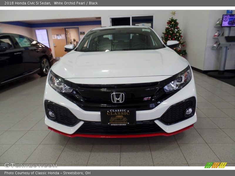 White Orchid Pearl / Black 2018 Honda Civic Si Sedan