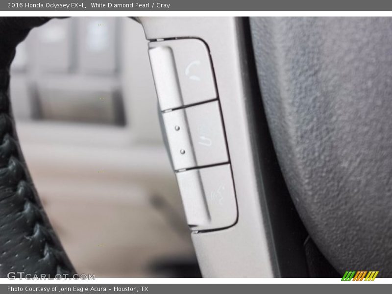 White Diamond Pearl / Gray 2016 Honda Odyssey EX-L