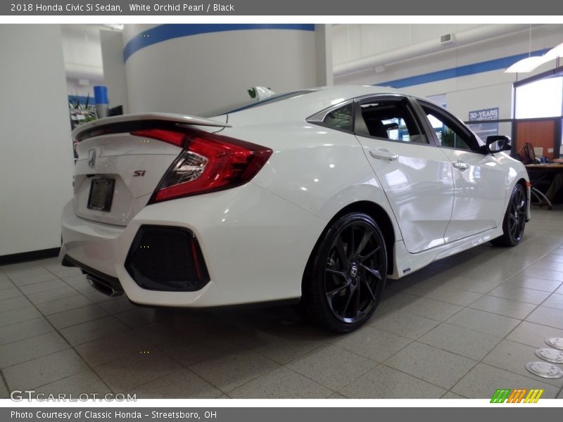 White Orchid Pearl / Black 2018 Honda Civic Si Sedan