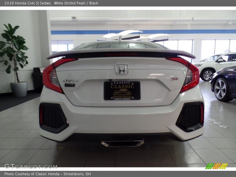 White Orchid Pearl / Black 2018 Honda Civic Si Sedan