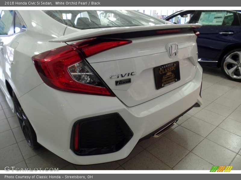 White Orchid Pearl / Black 2018 Honda Civic Si Sedan