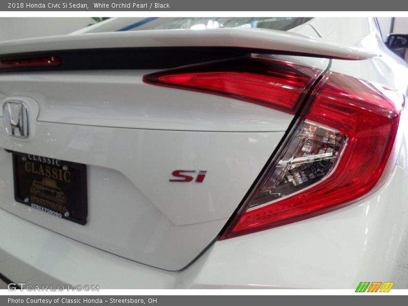 White Orchid Pearl / Black 2018 Honda Civic Si Sedan