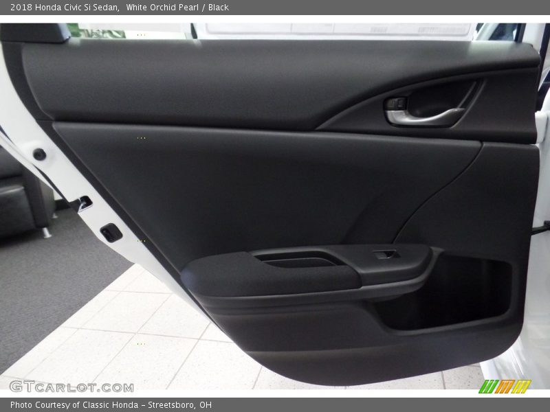White Orchid Pearl / Black 2018 Honda Civic Si Sedan