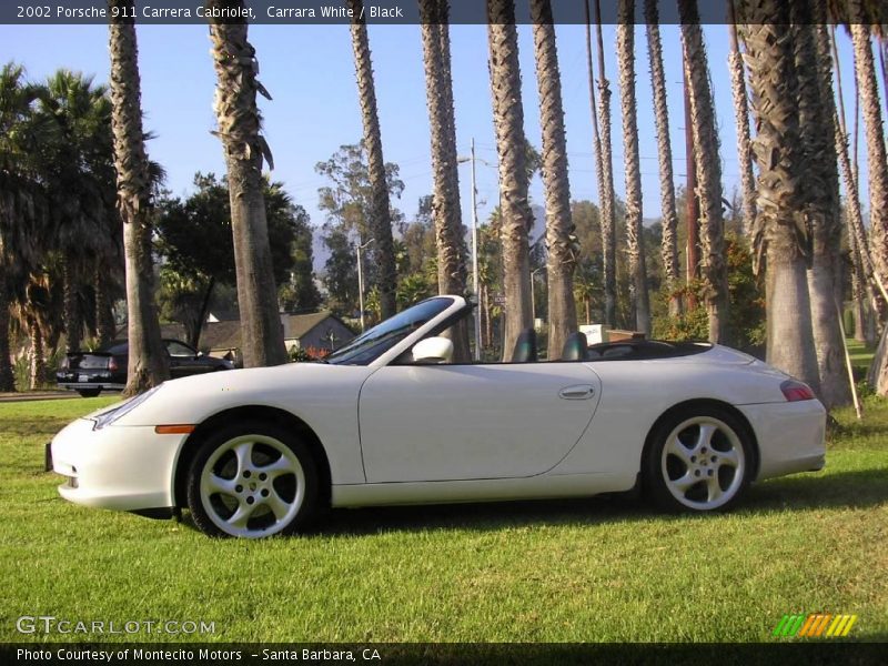 Carrara White / Black 2002 Porsche 911 Carrera Cabriolet