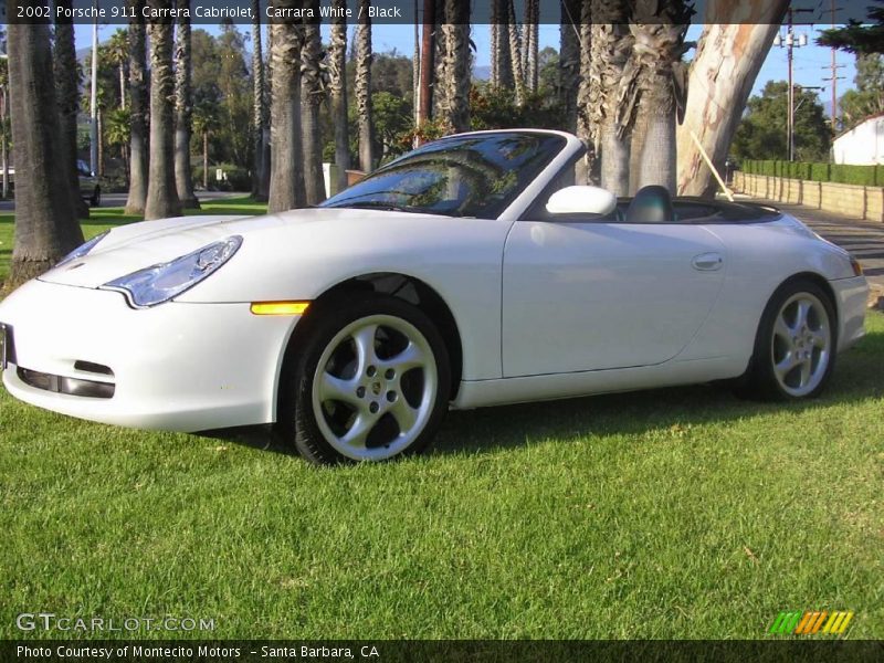 Carrara White / Black 2002 Porsche 911 Carrera Cabriolet