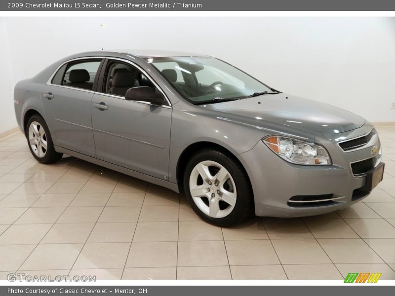 Golden Pewter Metallic / Titanium 2009 Chevrolet Malibu LS Sedan