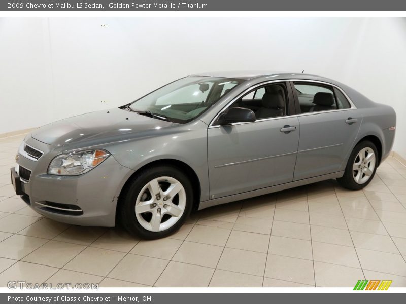 Golden Pewter Metallic / Titanium 2009 Chevrolet Malibu LS Sedan