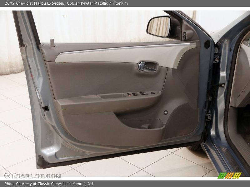 Golden Pewter Metallic / Titanium 2009 Chevrolet Malibu LS Sedan
