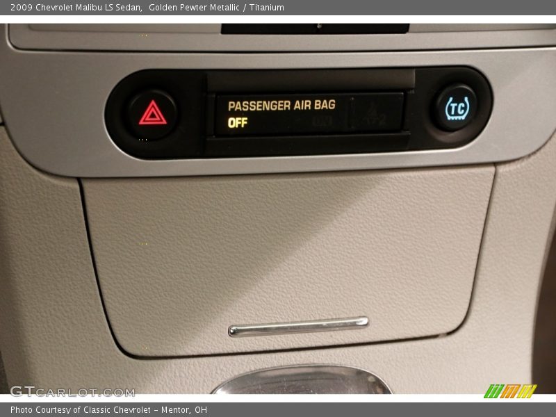 Golden Pewter Metallic / Titanium 2009 Chevrolet Malibu LS Sedan
