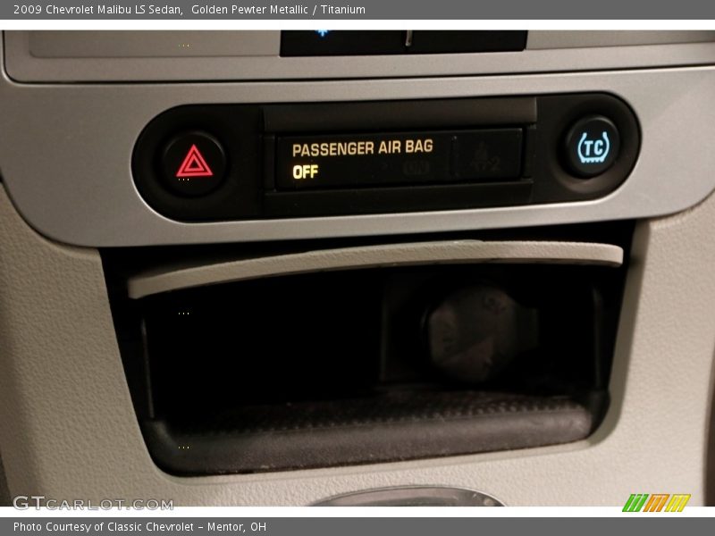 Golden Pewter Metallic / Titanium 2009 Chevrolet Malibu LS Sedan