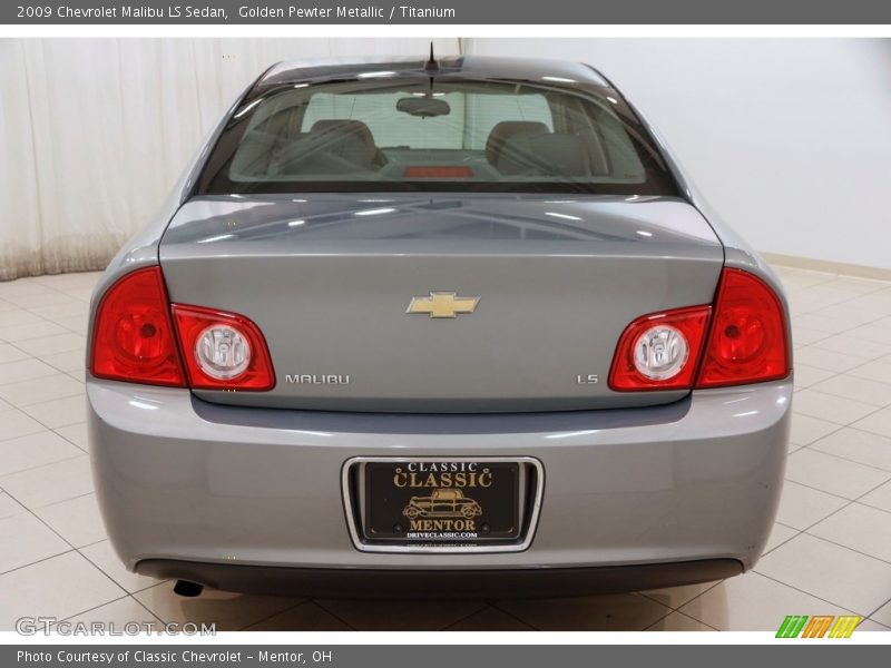 Golden Pewter Metallic / Titanium 2009 Chevrolet Malibu LS Sedan