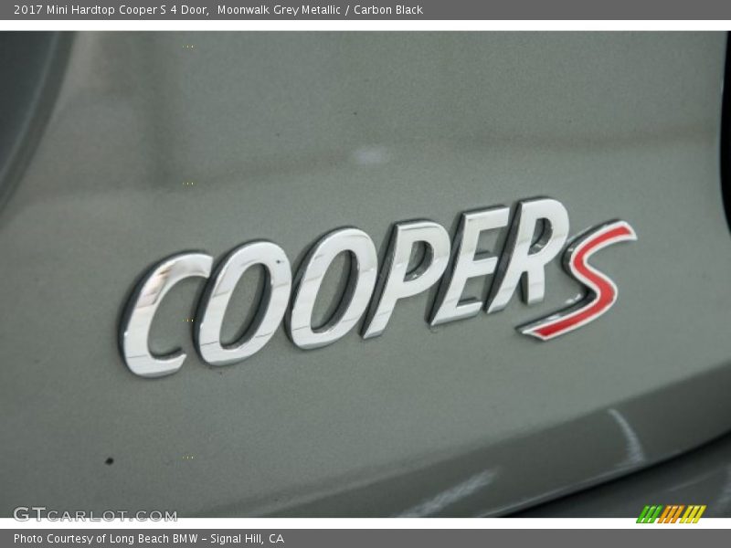 Moonwalk Grey Metallic / Carbon Black 2017 Mini Hardtop Cooper S 4 Door