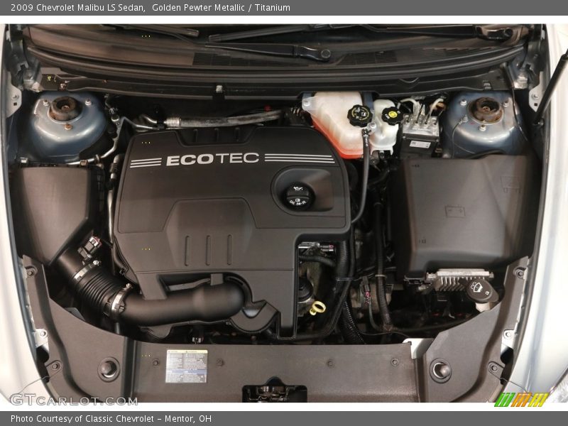 Golden Pewter Metallic / Titanium 2009 Chevrolet Malibu LS Sedan