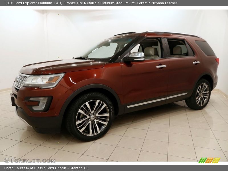 Bronze Fire Metallic / Platinum Medium Soft Ceramic Nirvana Leather 2016 Ford Explorer Platinum 4WD