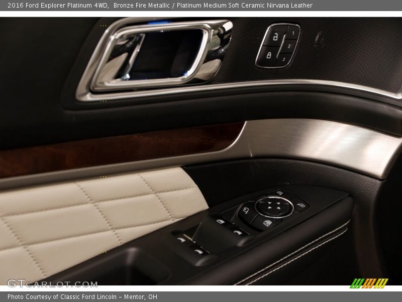 Bronze Fire Metallic / Platinum Medium Soft Ceramic Nirvana Leather 2016 Ford Explorer Platinum 4WD