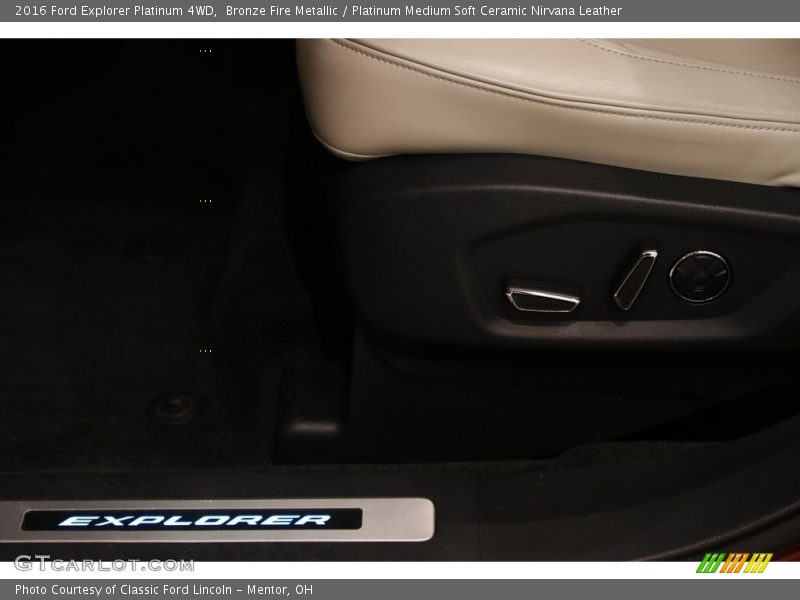 Bronze Fire Metallic / Platinum Medium Soft Ceramic Nirvana Leather 2016 Ford Explorer Platinum 4WD