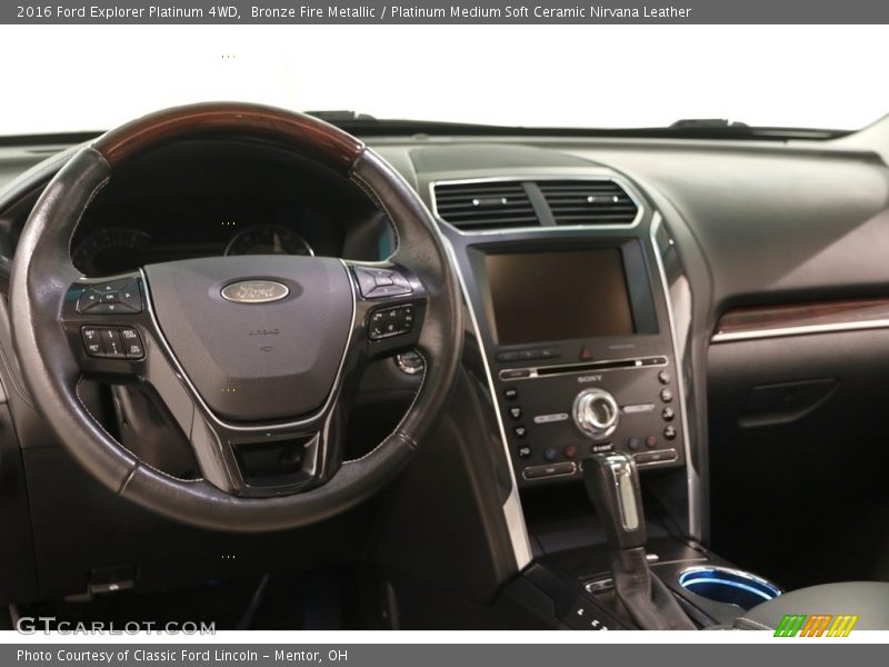 Bronze Fire Metallic / Platinum Medium Soft Ceramic Nirvana Leather 2016 Ford Explorer Platinum 4WD