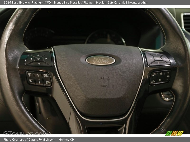 Bronze Fire Metallic / Platinum Medium Soft Ceramic Nirvana Leather 2016 Ford Explorer Platinum 4WD