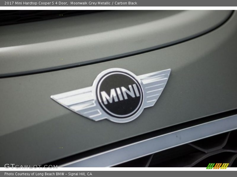 Moonwalk Grey Metallic / Carbon Black 2017 Mini Hardtop Cooper S 4 Door