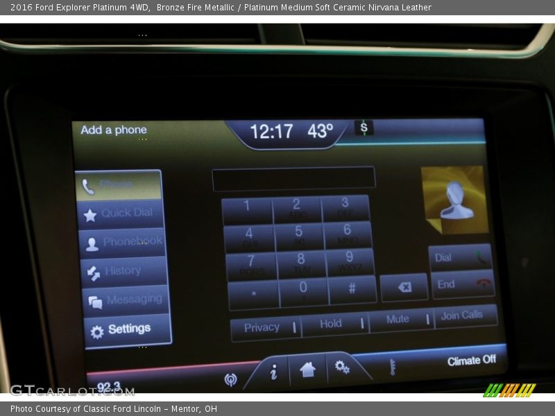Bronze Fire Metallic / Platinum Medium Soft Ceramic Nirvana Leather 2016 Ford Explorer Platinum 4WD