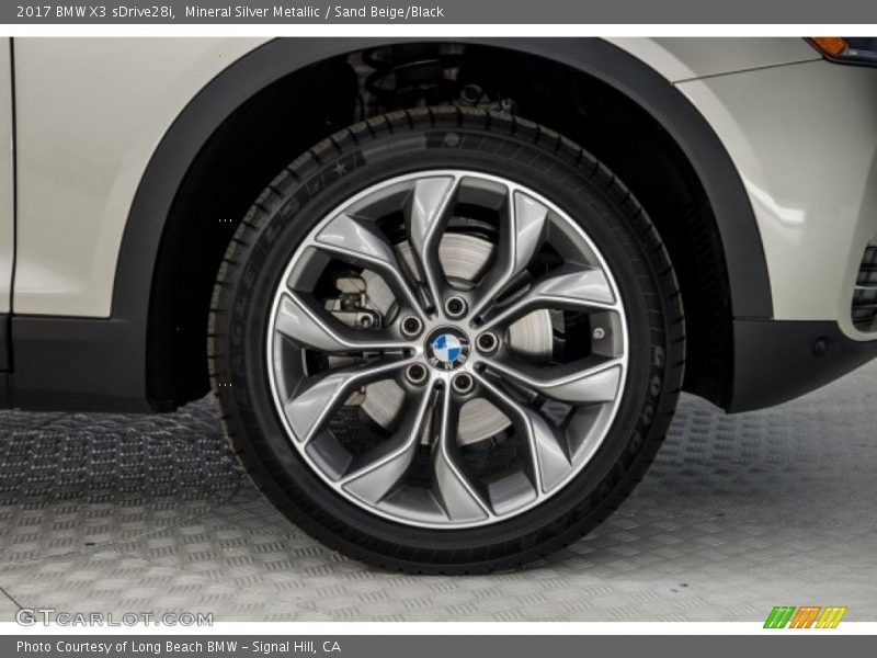 Mineral Silver Metallic / Sand Beige/Black 2017 BMW X3 sDrive28i