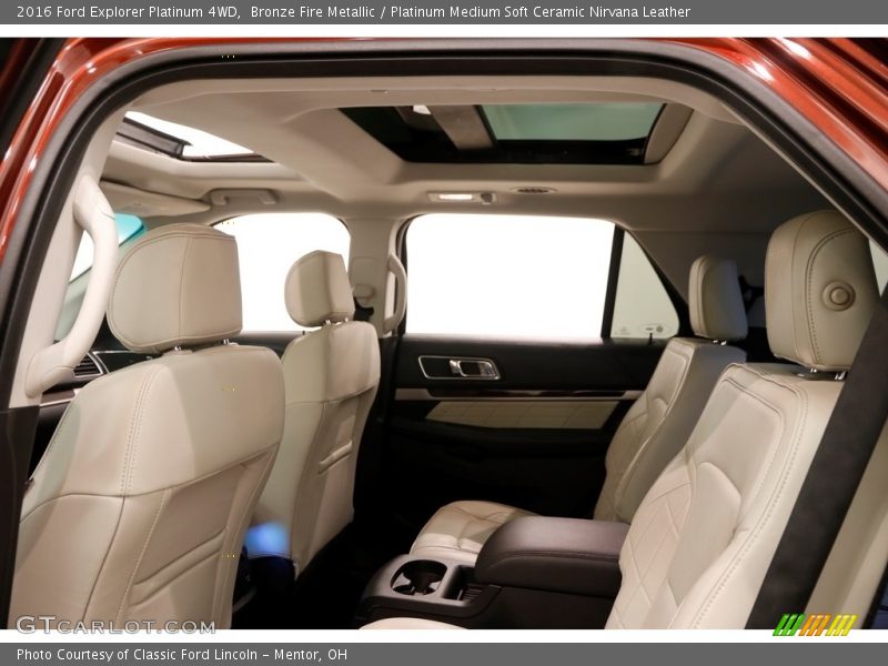Bronze Fire Metallic / Platinum Medium Soft Ceramic Nirvana Leather 2016 Ford Explorer Platinum 4WD