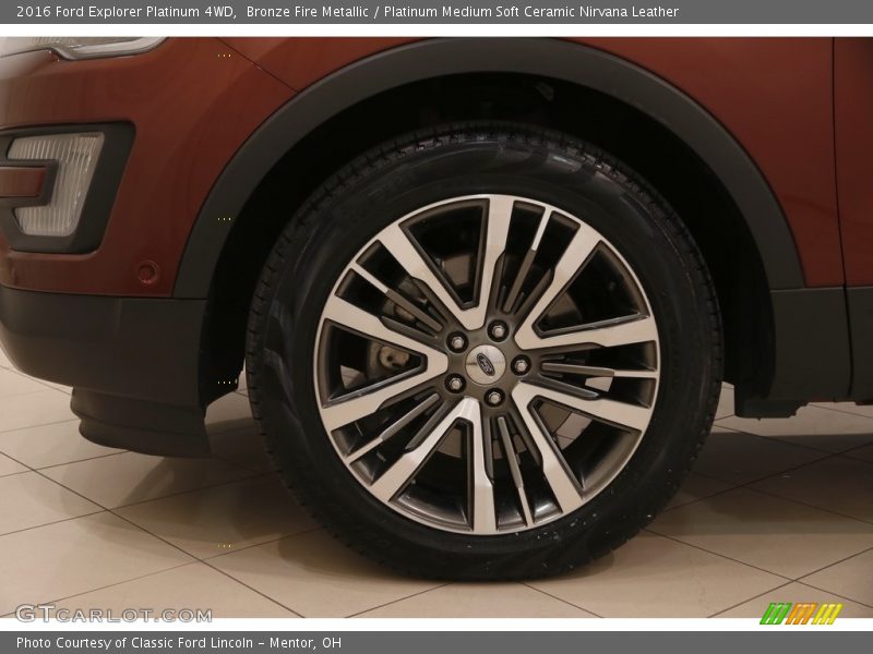 Bronze Fire Metallic / Platinum Medium Soft Ceramic Nirvana Leather 2016 Ford Explorer Platinum 4WD