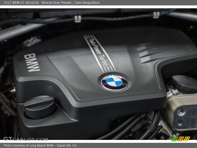 Mineral Silver Metallic / Sand Beige/Black 2017 BMW X3 sDrive28i