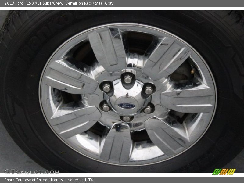 Vermillion Red / Steel Gray 2013 Ford F150 XLT SuperCrew