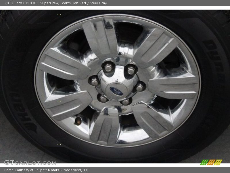 Vermillion Red / Steel Gray 2013 Ford F150 XLT SuperCrew