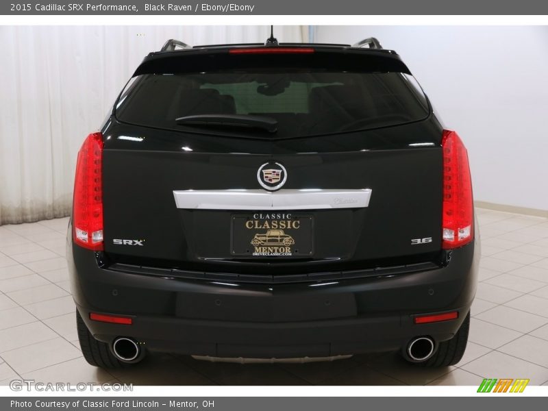 Black Raven / Ebony/Ebony 2015 Cadillac SRX Performance