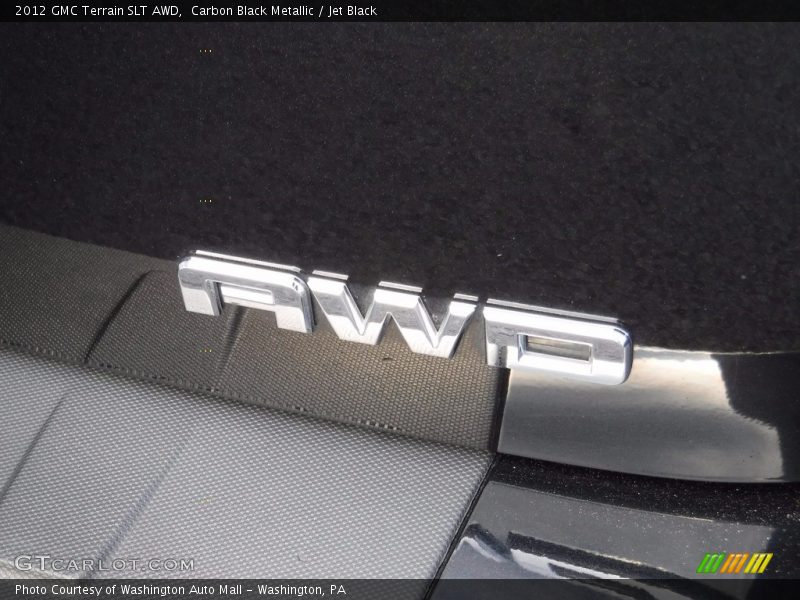 Carbon Black Metallic / Jet Black 2012 GMC Terrain SLT AWD