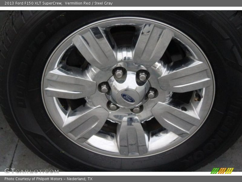 Vermillion Red / Steel Gray 2013 Ford F150 XLT SuperCrew