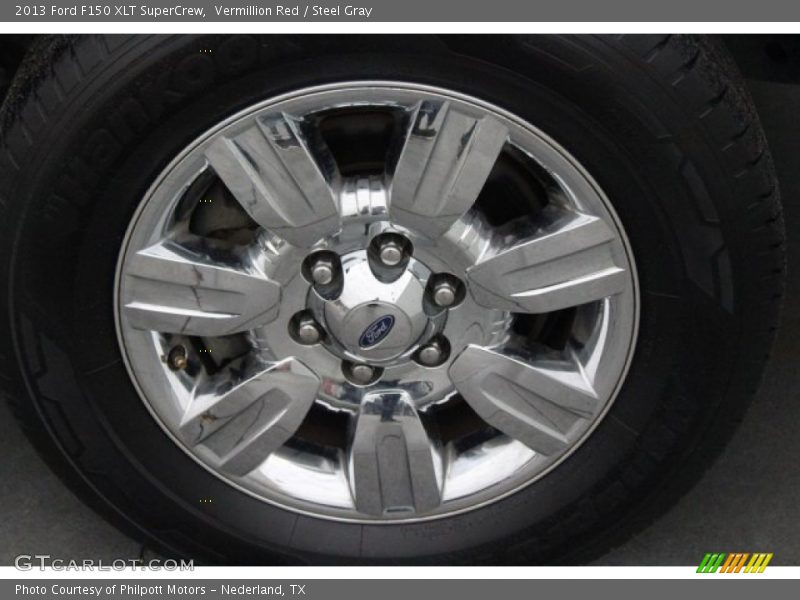 Vermillion Red / Steel Gray 2013 Ford F150 XLT SuperCrew