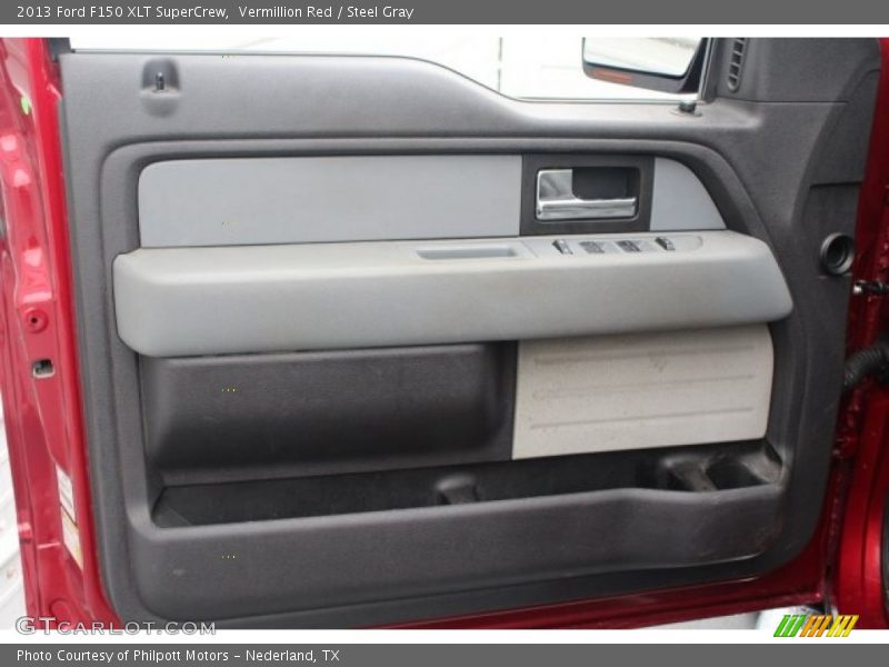 Vermillion Red / Steel Gray 2013 Ford F150 XLT SuperCrew