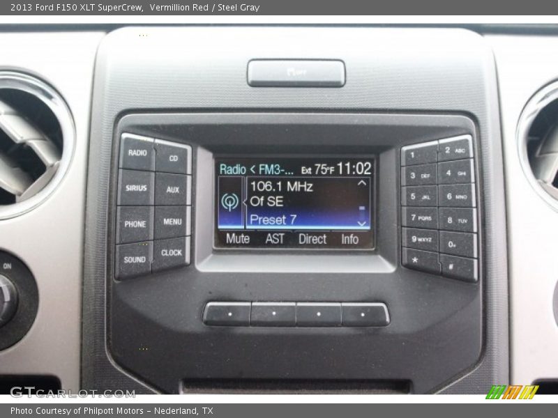 Vermillion Red / Steel Gray 2013 Ford F150 XLT SuperCrew