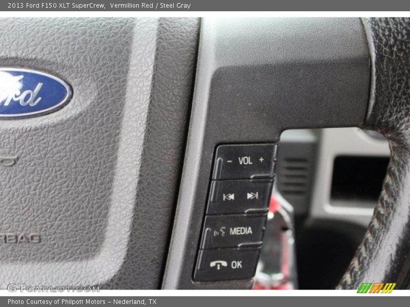 Vermillion Red / Steel Gray 2013 Ford F150 XLT SuperCrew