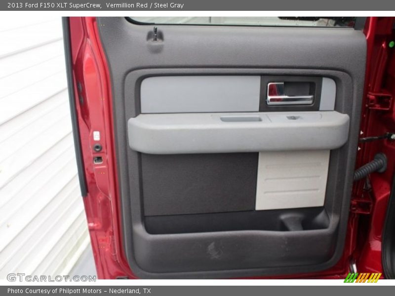 Vermillion Red / Steel Gray 2013 Ford F150 XLT SuperCrew