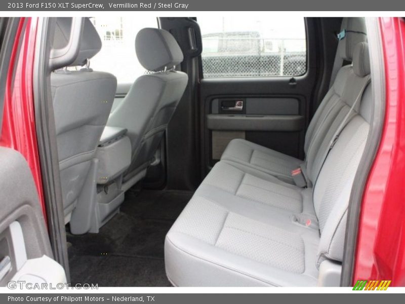 Vermillion Red / Steel Gray 2013 Ford F150 XLT SuperCrew
